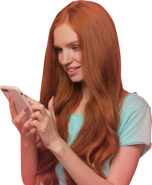 Leanpay Info Page 4 Girl smartphone