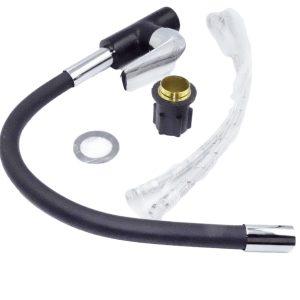 Enoročna armatura kuhinjska z gibljivo cevjo