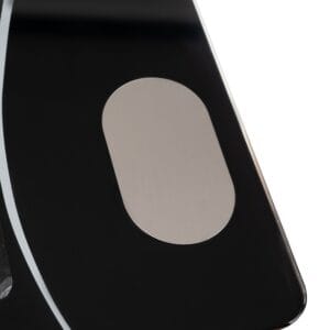 Smart LCD kupaonska vaga bluetooth s aplikacijom 20 crni i srebrni računalni miš izbliza