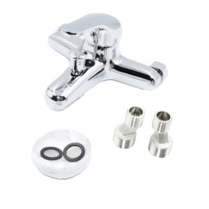 Enoročna stenska armatura za kad + priključek za cev