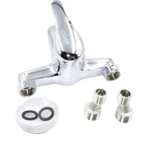 Enoročna stenska armatura za kad + priključek za cev