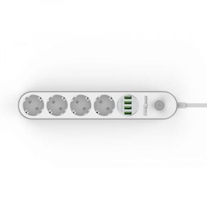 Električni razdelilec s 4 USB polnilci in 2m kablom