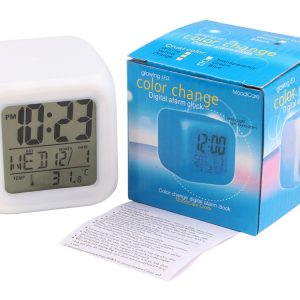 LCD LED RGB budilka in termometer