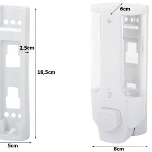 Stenski dozirnik mila in tekočin 350ml