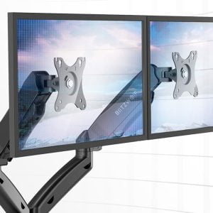 Univerzalni gibljiv nosilec za dva monitorja do 27"