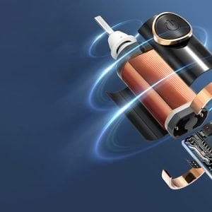 Akumulatorska zobna krtačka črna + 8 nastavkov FW-P11