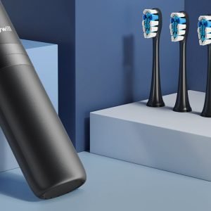 Akumulatorska zobna krtačka črna + 8 nastavkov FW-P11