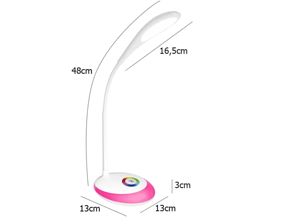 Moderna LED 256 RGB stolna svjetiljka USB touch 8 Moderna LED 256 RGB stolna lampa s USB dodirom - slika 6