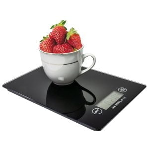 LCD kuhinjska tehtnica do 5kg črna