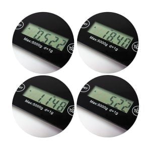 LCD kuhinjska tehtnica do 5kg črna