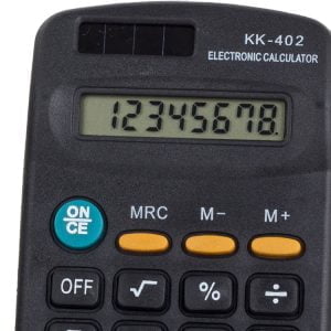 Klasični žepni kalkulator 8 mest - solarni