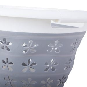 Zložljiva košara za perilo silikonska 25L