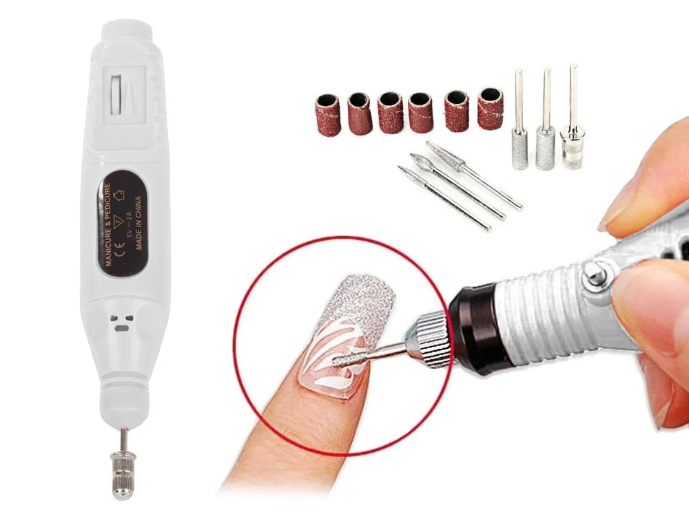 Lak za poliranje noktiju za manikuru i pedikuru USB 4 USB brusilica za nokte za manikuru i pedikuru - slika 2