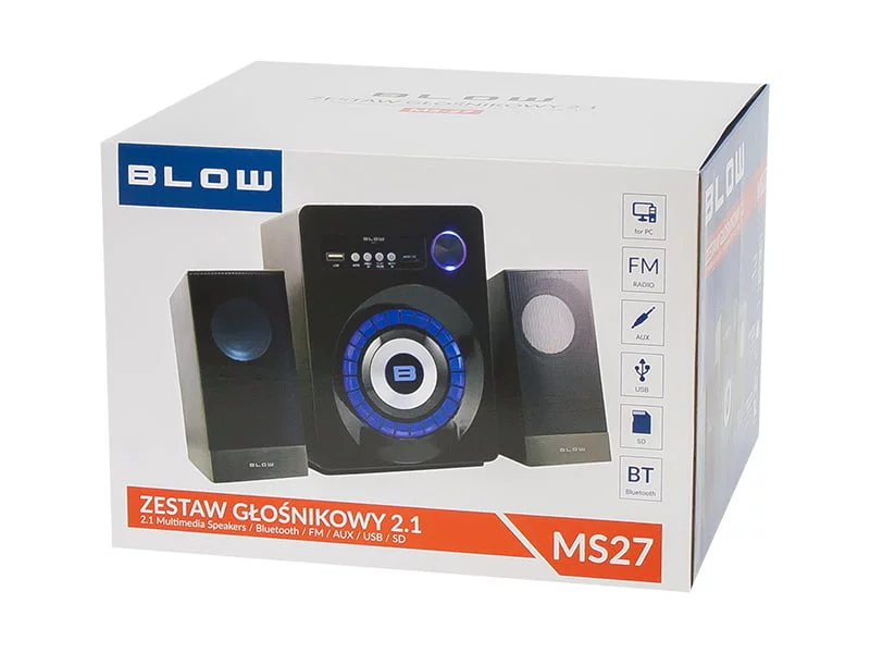 LED 2.1 MS-27 zvučnici za računalo 4 LED 2.1 MS-27 računalni zvučnici - slika 2