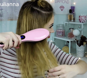 LCD električna krtača za ravnanje las