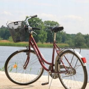 Kovinska kolesarska košara za kolo - hitri klik nosilec