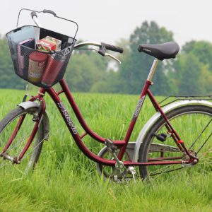 Kovinska kolesarska košara za kolo - hitri klik nosilec