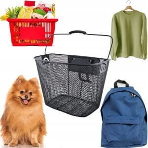 Kovinska kolesarska košara za kolo - hitri klik nosilec