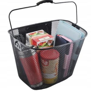 Kovinska kolesarska košara za kolo - hitri klik nosilec