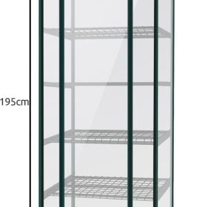 Vrtni rastlinjak 195x70x50cm 5 polic