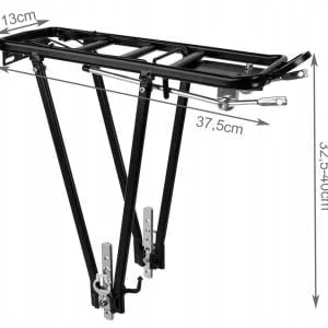 Alternativni prikaz univerzalnog aluminijskog stražnjeg nosača za bicikle do 35 kg
