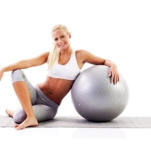 Gimnastična žoga 65cm + tlačilka