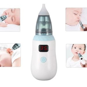 Akumulatorski LCD nosni aspirator za otroke + nastavki