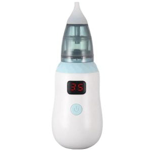 Akumulatorski LCD nosni aspirator za otroke + nastavki
