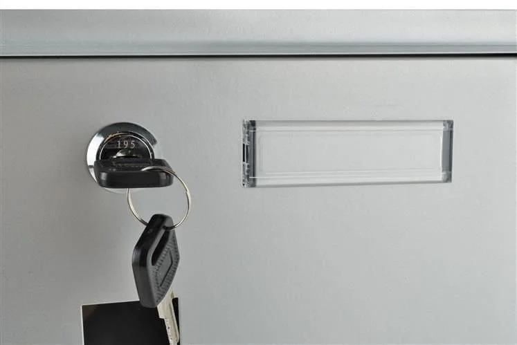 Silver mailbox + newspaper drawer SALE 6 Silver mailbox with newspaper drawer