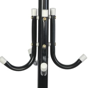 Kovinski obešalnik za plašče in klobuke 170cm črn