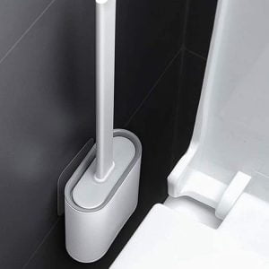 Silikonska četka za WC + držač 19 Silikonska WC četka za školjku + držač