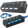 USB 4 razdjelnik s 3.0 priključka s prekidačem - razdjelnik priključne stanice