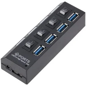 USB 4 razdjelnik s 3.0 priključka s prekidačem - razdjelnik priključne stanice