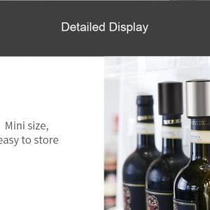 Inox vakuumski zamašek za vino - pokrovček 14 Inox vakuumski zamašek za vino