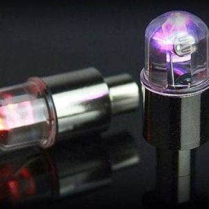 Svetleč LED RGB pokrovček za ventil kolesa