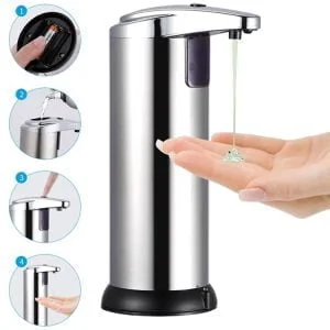 Alternativni prikaz automatskog dozatora sapuna od nehrđajućeg čelika sa senzorom 200 ml
