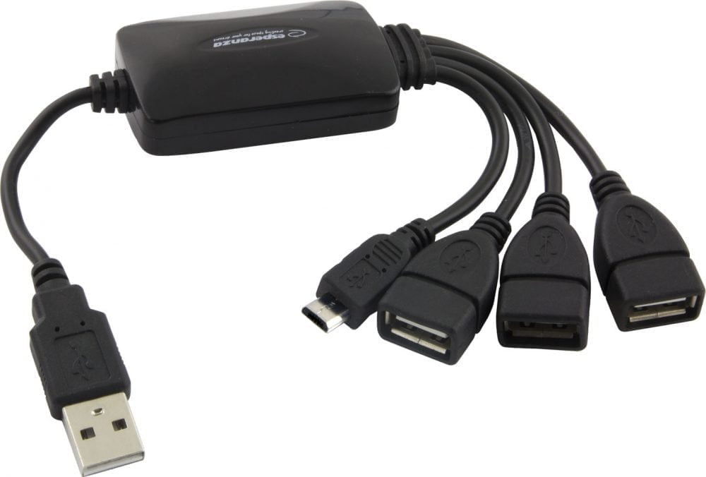 4 vratni USB 2.0 razdelilnik - priklopna postaja razdelilec