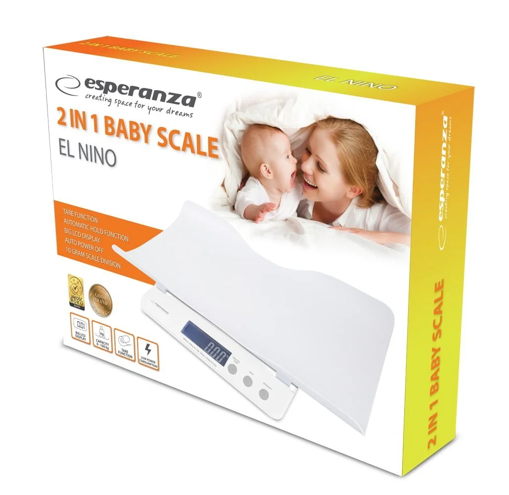 2u1 elektronička LCD vaga za bebe i djecu do 100 kg - slika 4