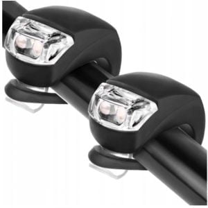 Set od dva silikonska biciklistička svjetla 2+2 LED 25 Set od dva silikonska biciklistička svjetla 2+2 LED