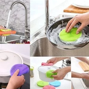 Silikonska spužvica za pranje posuđa 100mm