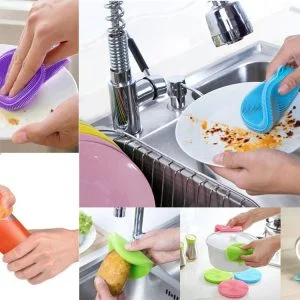 Silikonska spužvica za pranje posuđa 100mm
