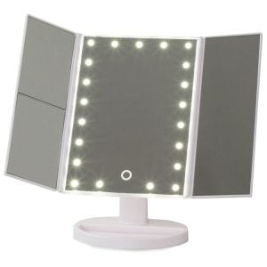 Povečevalno kozmetično ogledalo z 22 LED osvetlitvijo USB