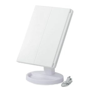 Povečevalno kozmetično ogledalo z 22 LED osvetlitvijo USB