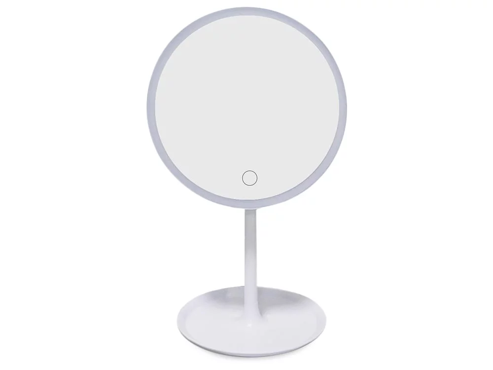USB touch kozmetično ogledalo z LED osvetlitvijo na stojalu - Image 7