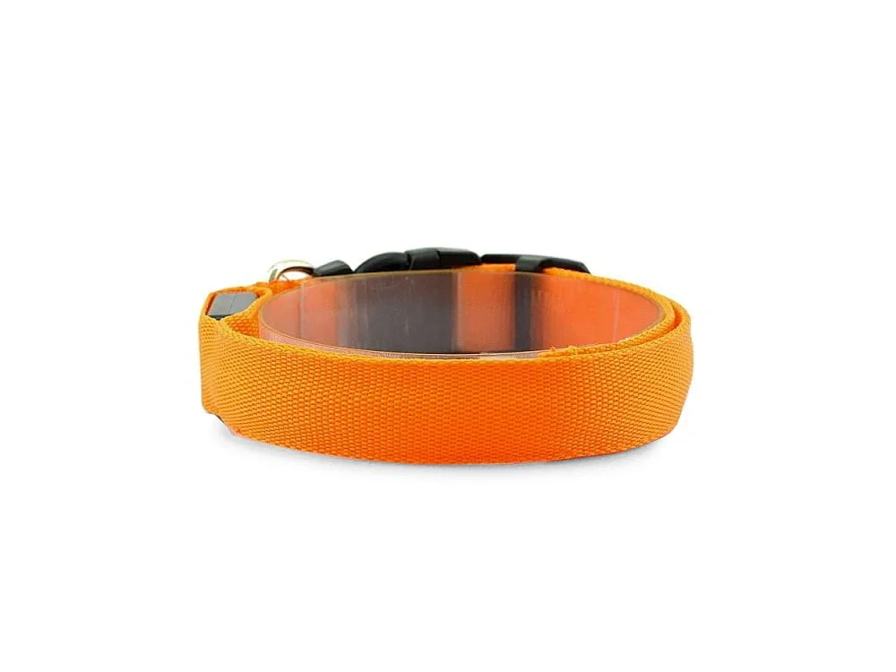 Univerzalna LED svjetleća ogrlica za pse i mačke - podesiva do 59 cm - slika 2