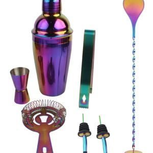 Mavrični inox 8 delni koktajl set 500ml