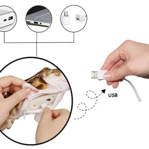 Akumulatorska interaktivna gibljiva riba za mačke USB 26cm 3