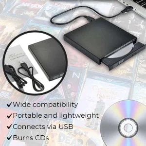 Prijenosni vanjski pogon CD-DVD snimač USB