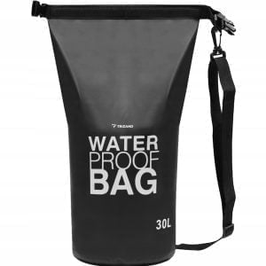 Vodotesna nepremočljiva torba 30L črna