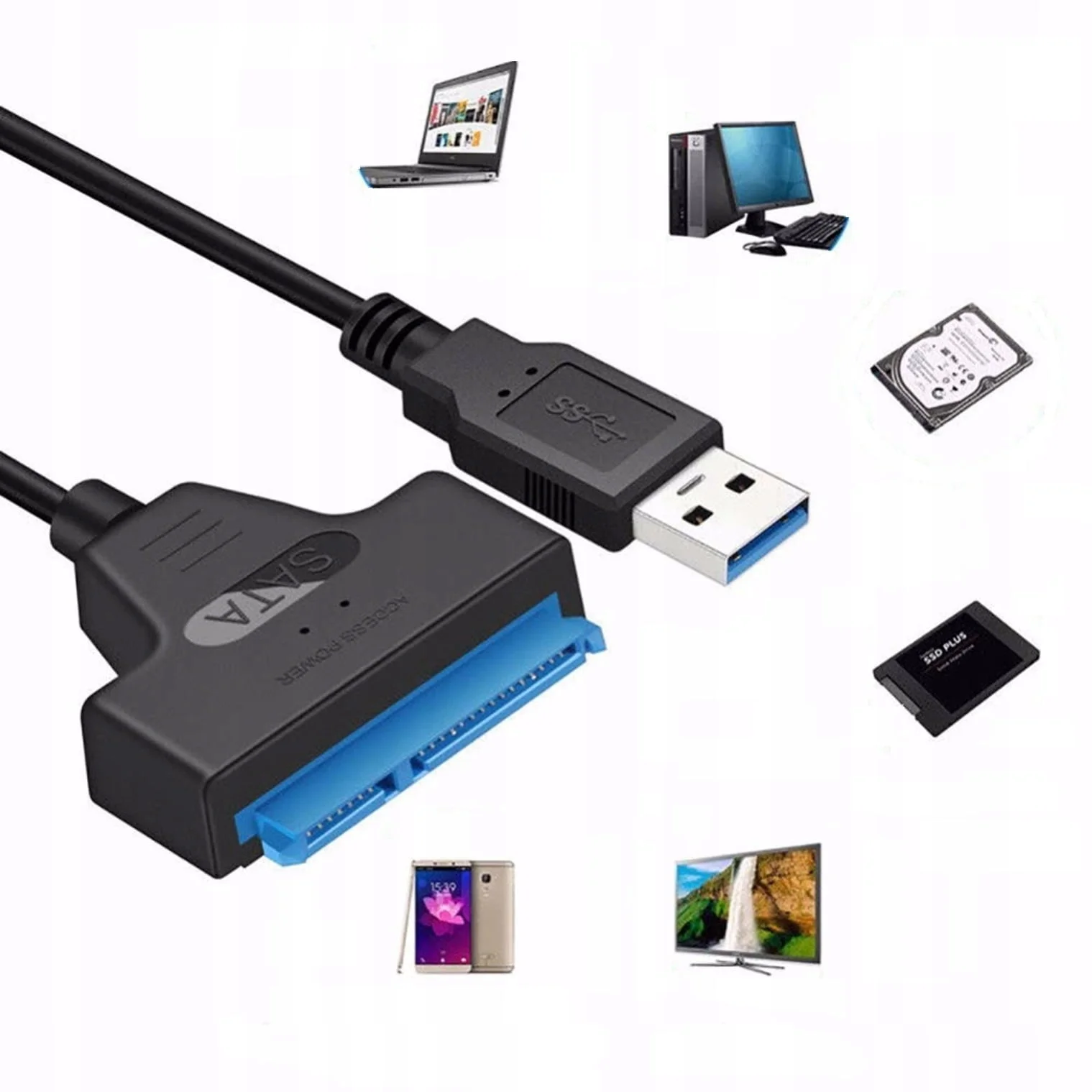 USB adapter na SATA 3.0 32cm 5 USB adapter na SATA 3.0 32cm - slika 3